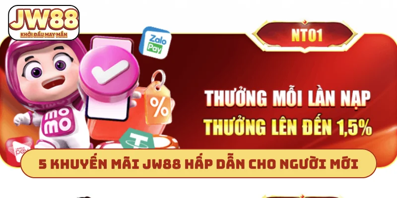 5 khuyến mãi JW88 hấp dẫn cho người mới
